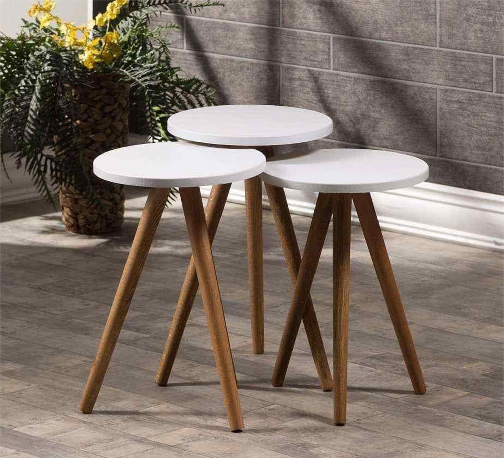 Circular small side tables set - Vitrine Furniture - Furniture