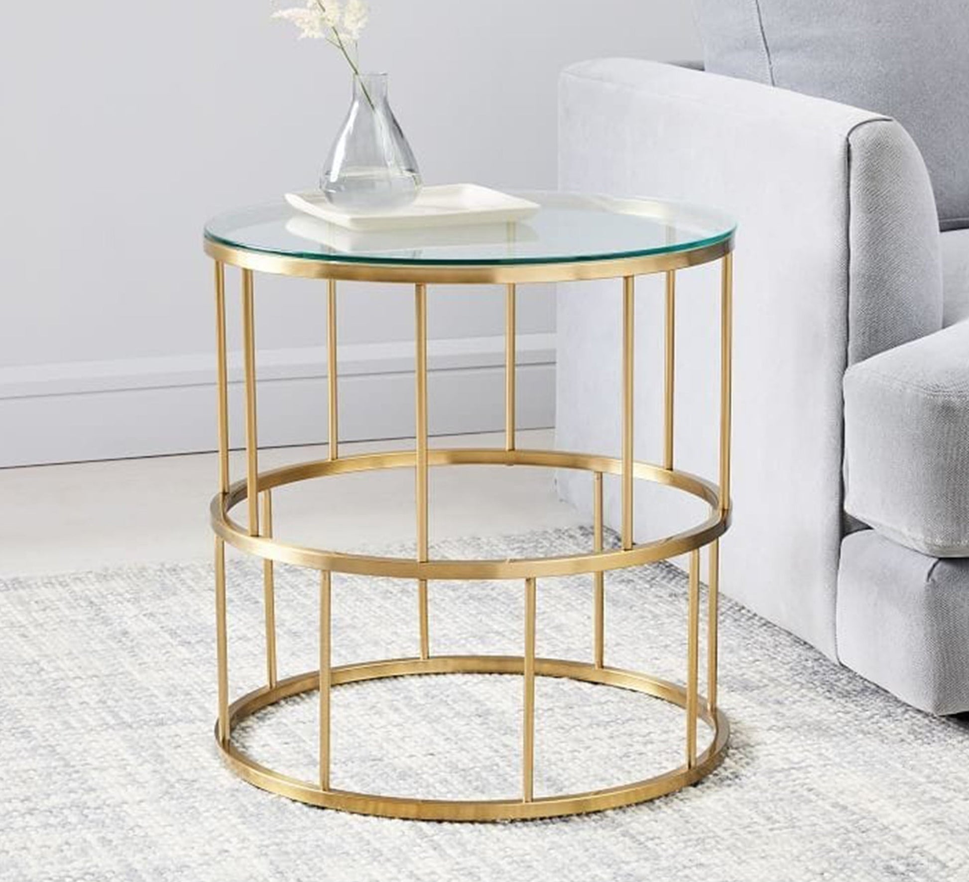 Circular table with a beautiful frame - Vitrine Furniture - Furniture