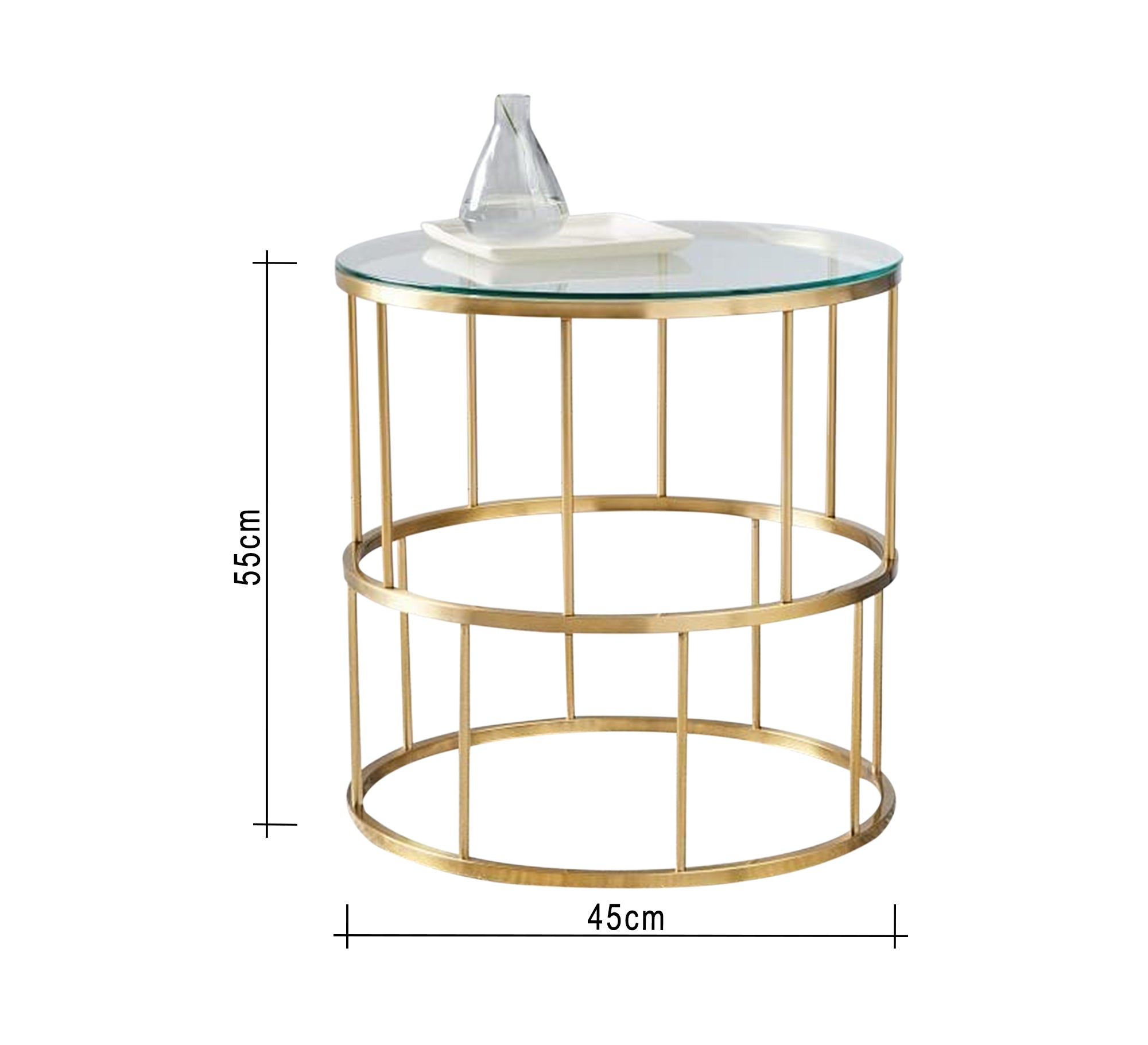 Circular table with a beautiful frame - Vitrine Furniture - Furniture