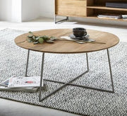Circular table with an X - shaped base - Vitrine Furniture - Furniture