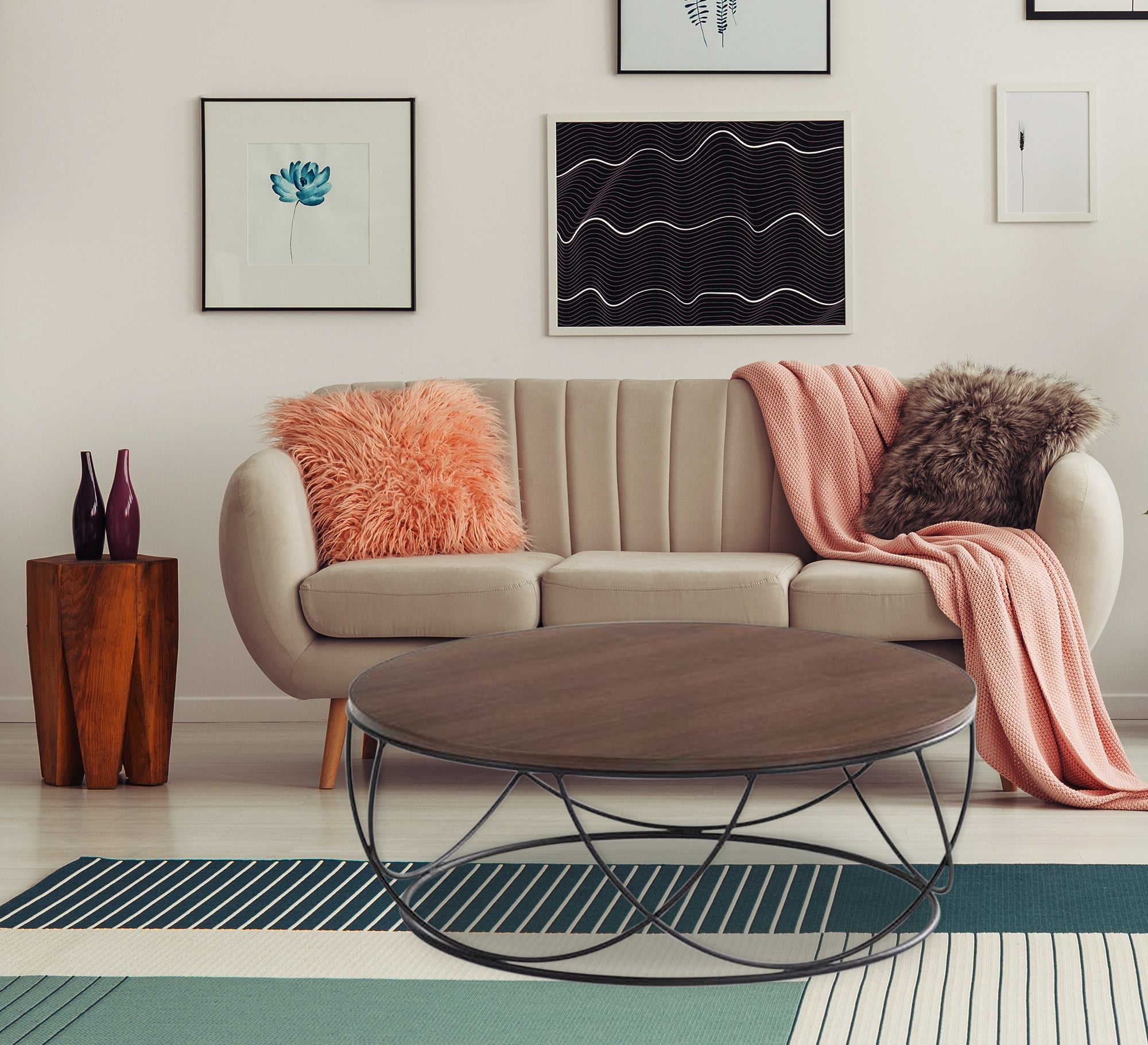 Circular table with semicircular base - Vitrine Furniture - Furniture