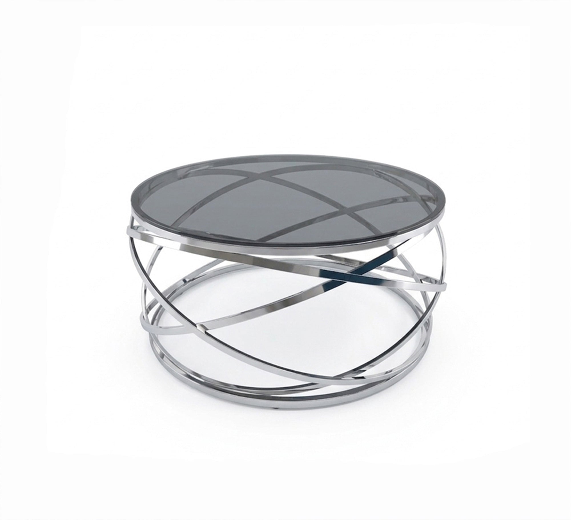 Circular table with silver blown chassis - Vitrine Furniture - Coffee Tables