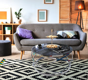 Circular table with silver blown chassis - Vitrine Furniture - Furniture