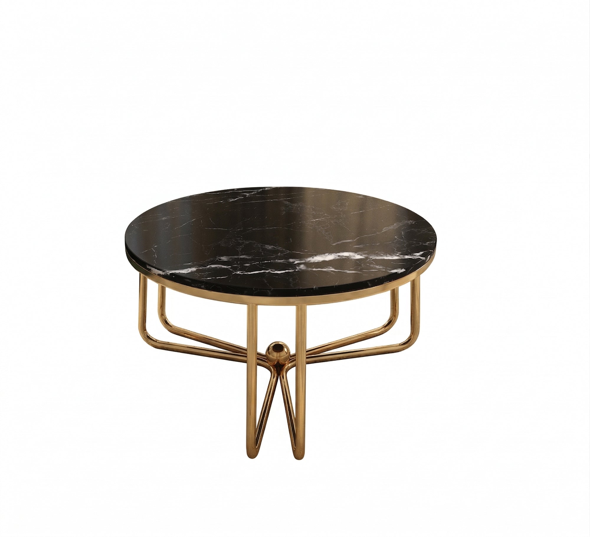 Circular table with Spanish marble top - Vitrine Furniture - Coffee Tables