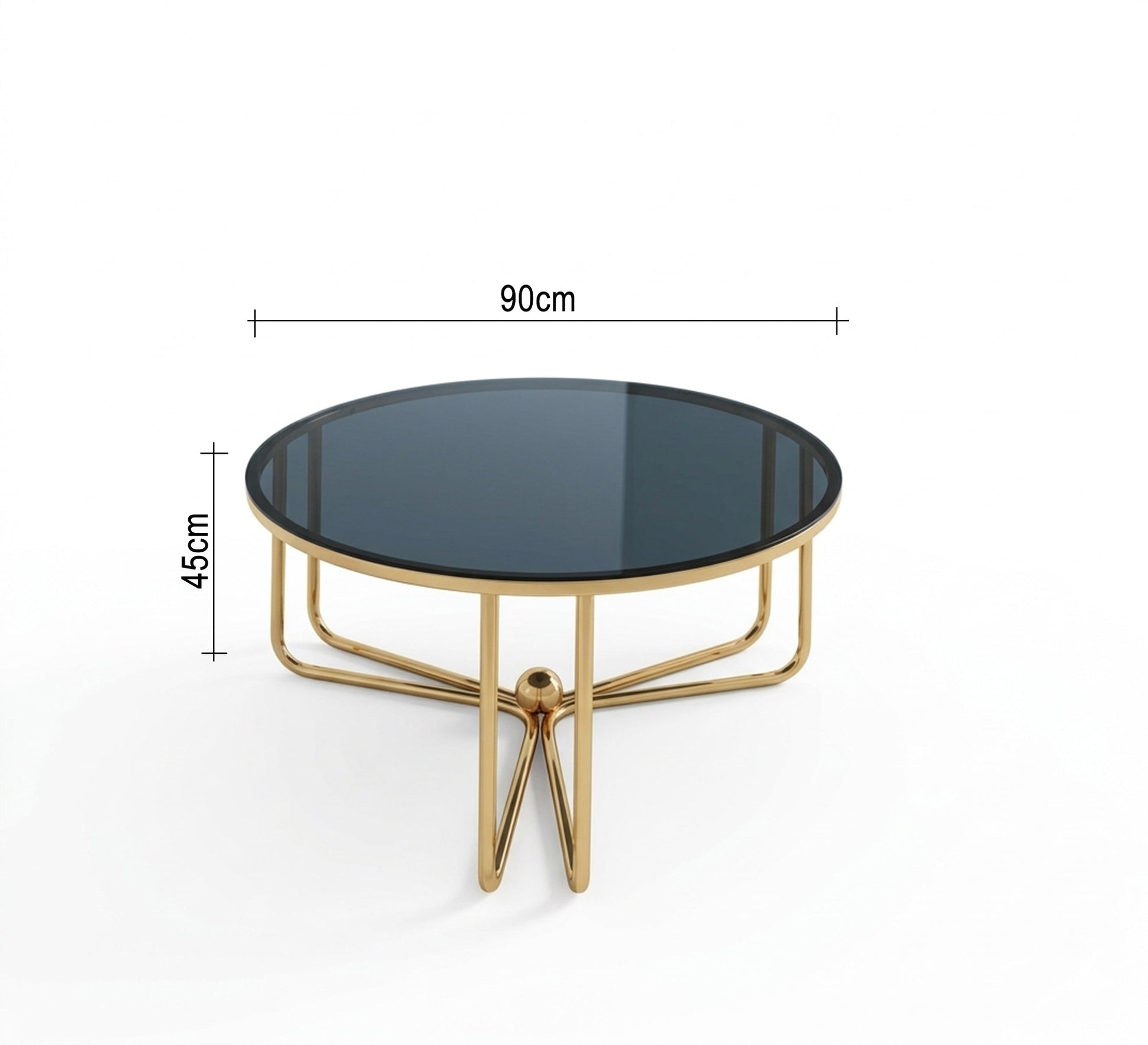 Circular table with three interlocking legs - Vitrine Furniture - Coffee Tables