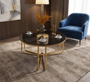 Circular table with three interlocking legs - Vitrine Furniture - Coffee Tables