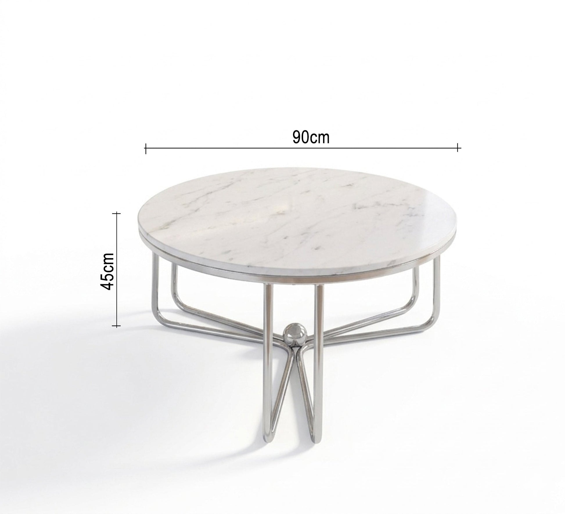Circular table with three - legged chassis - Vitrine Furniture - Coffee Tables