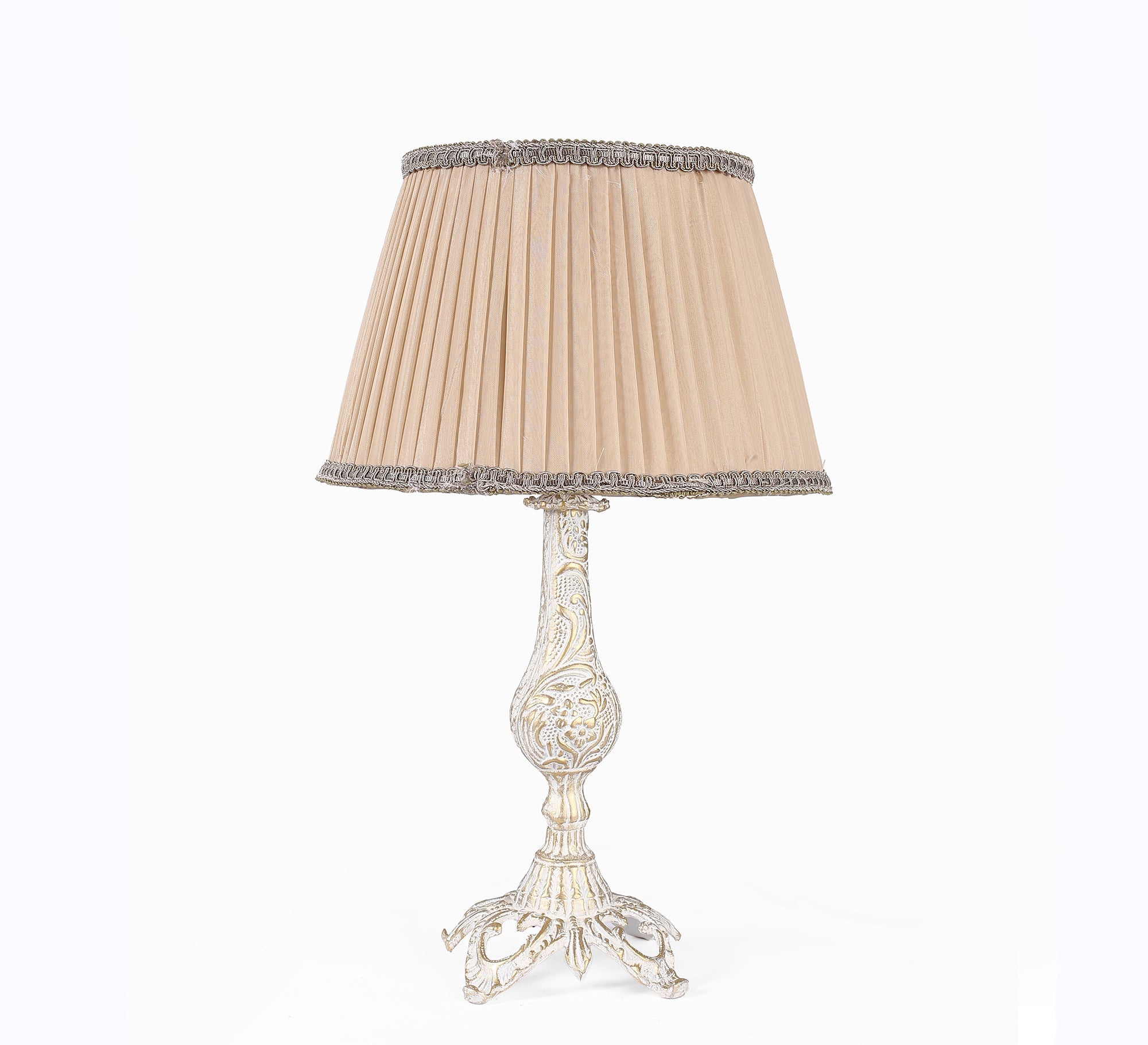 Classic beige lamp with a golden touch - Vitrine Furniture - Lighting