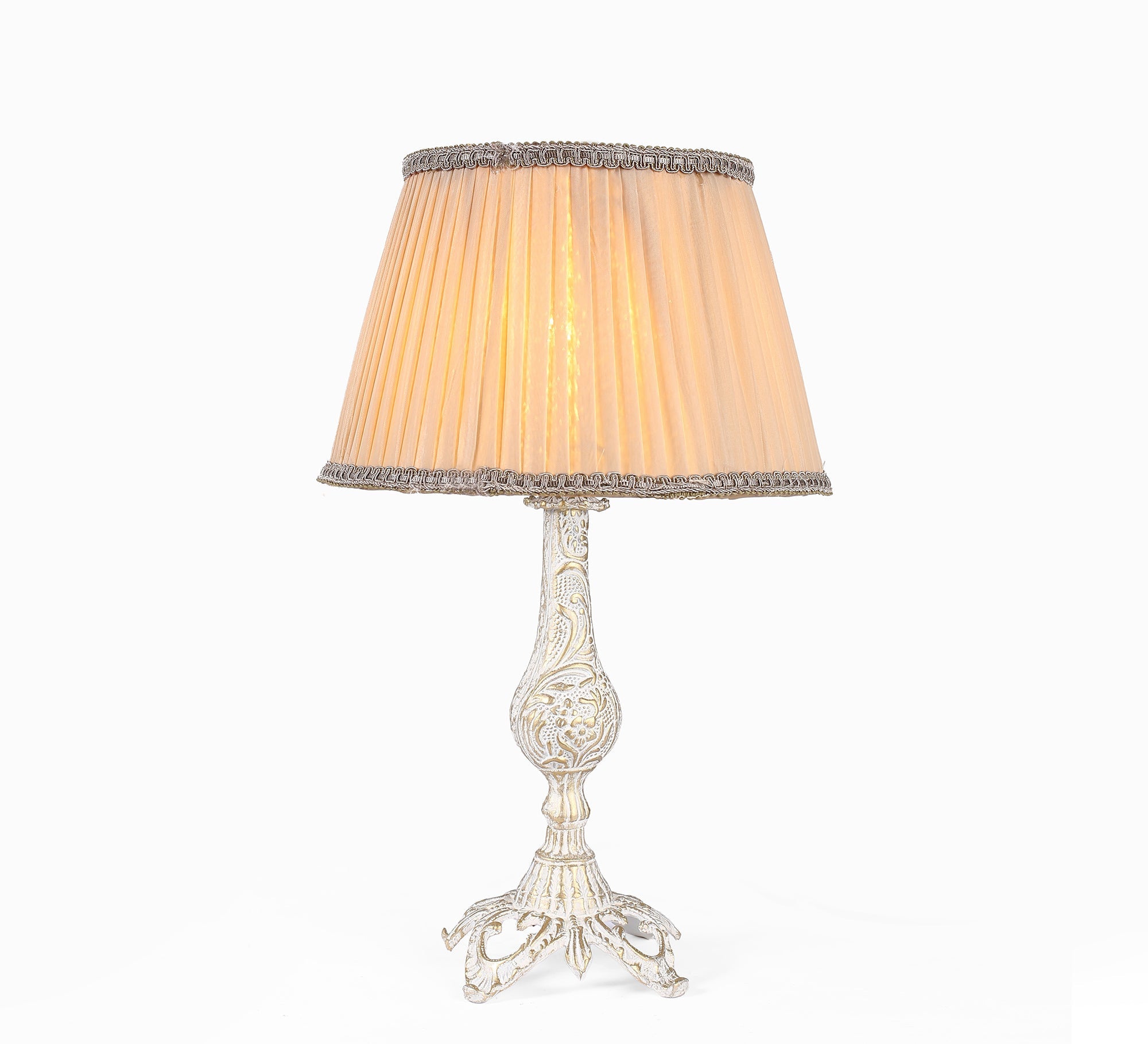 Classic beige lamp with a golden touch - Vitrine Furniture - Lighting
