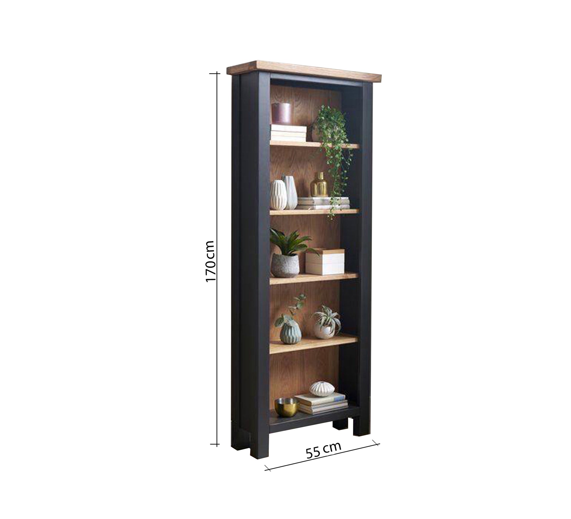 Classic black bookcase - Vitrine Furniture - Furniture