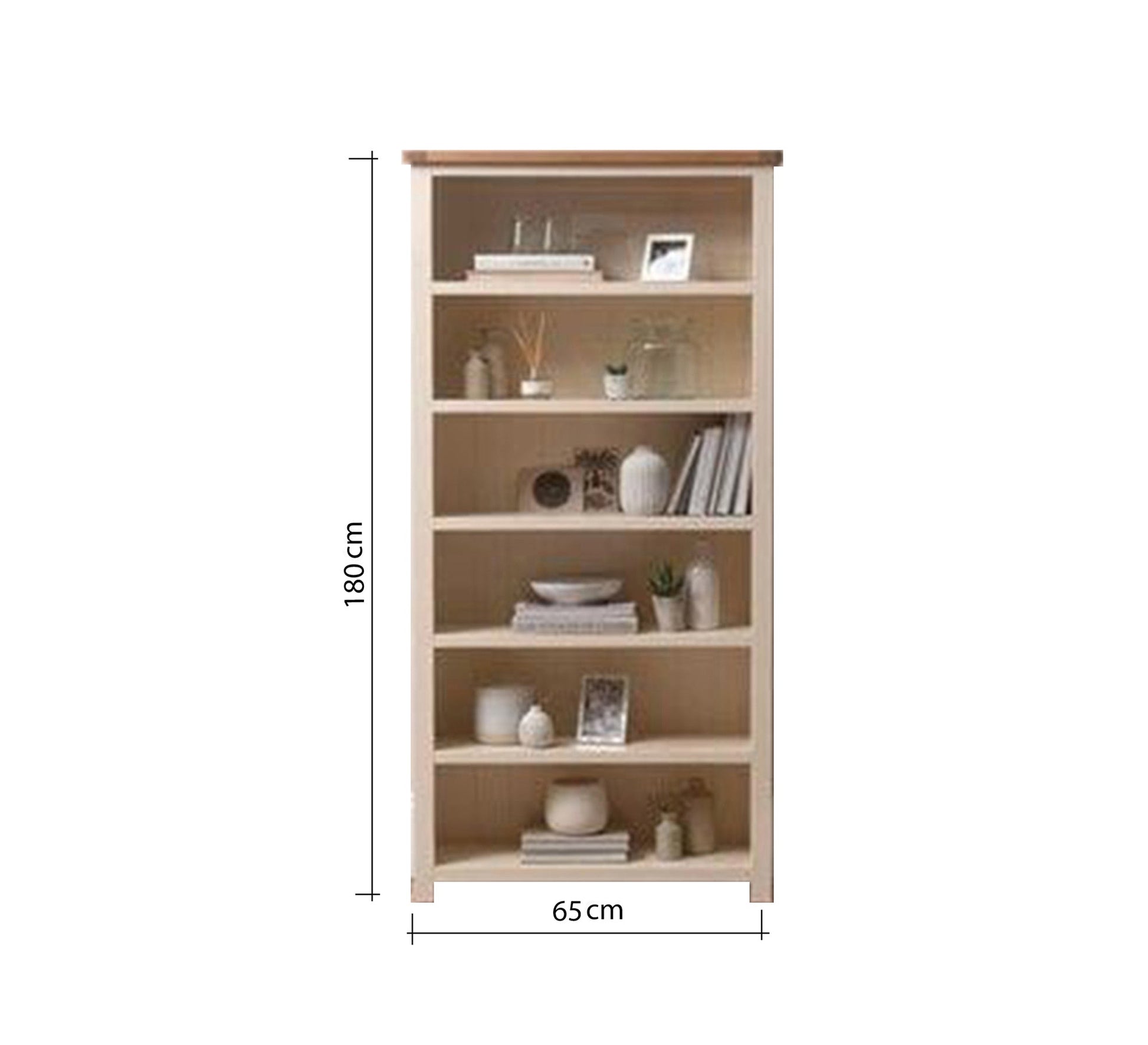 Classic bookcase with equal - height shelves - Vitrine Furniture - Furniture