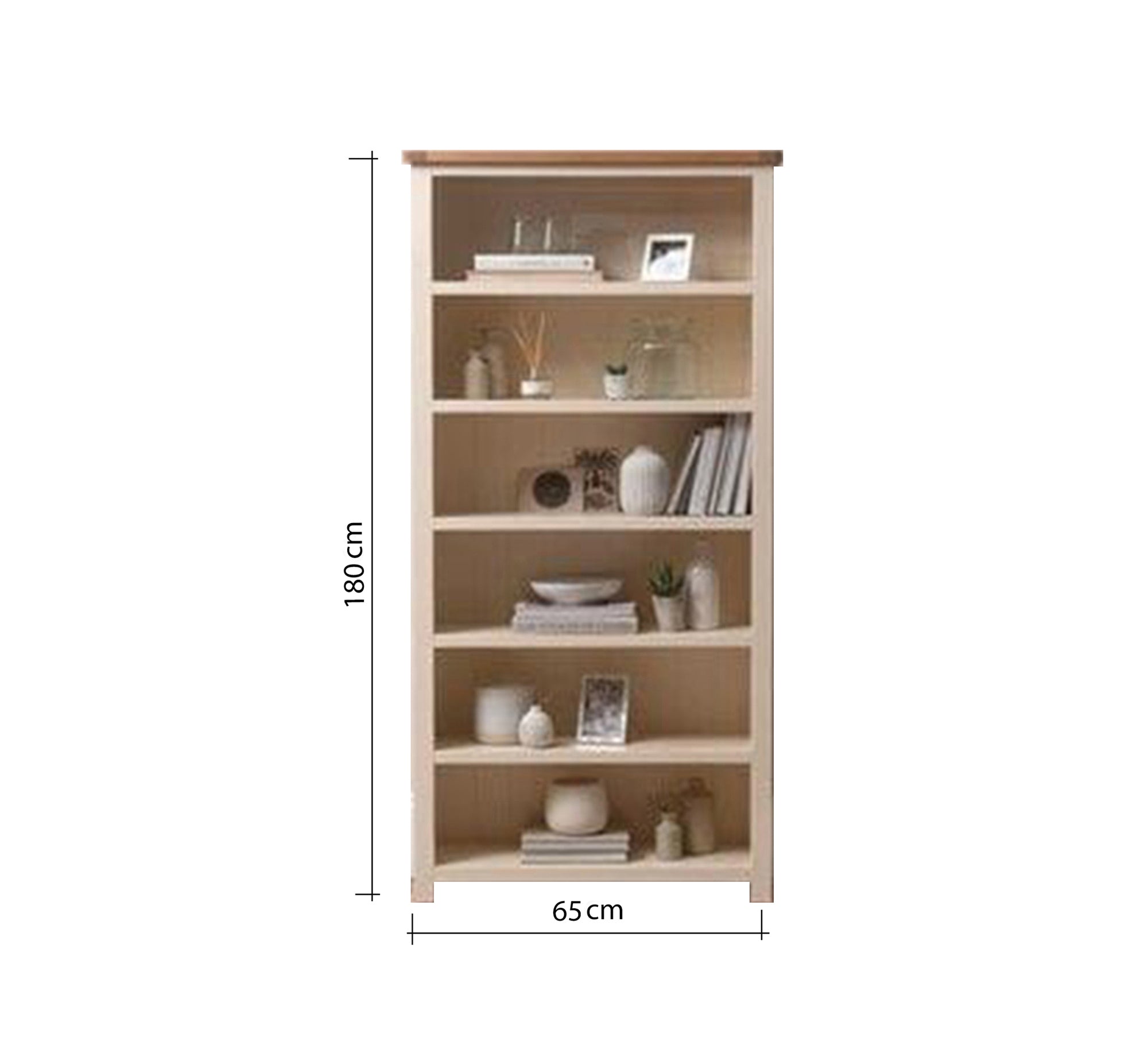 Classic bookcase with equal - height shelves - Vitrine Furniture - Furniture