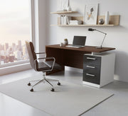 Classic brown desk with side drawer unit - Vitrine Furniture - Furniture