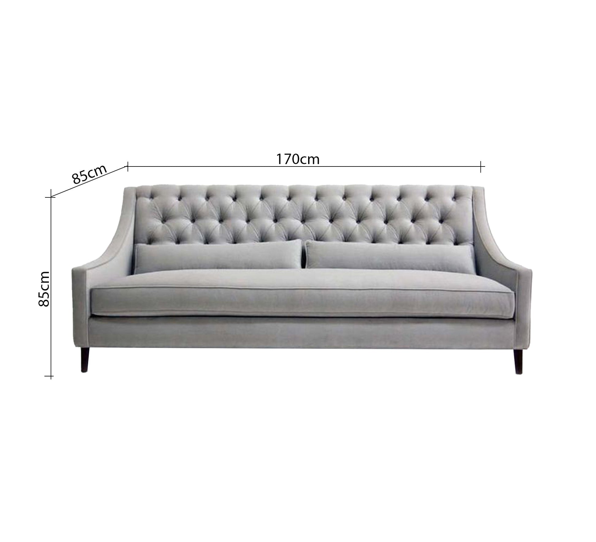 Classic, elegant, and luxurious gray sofa design - Vitrine Furniture - Furniture