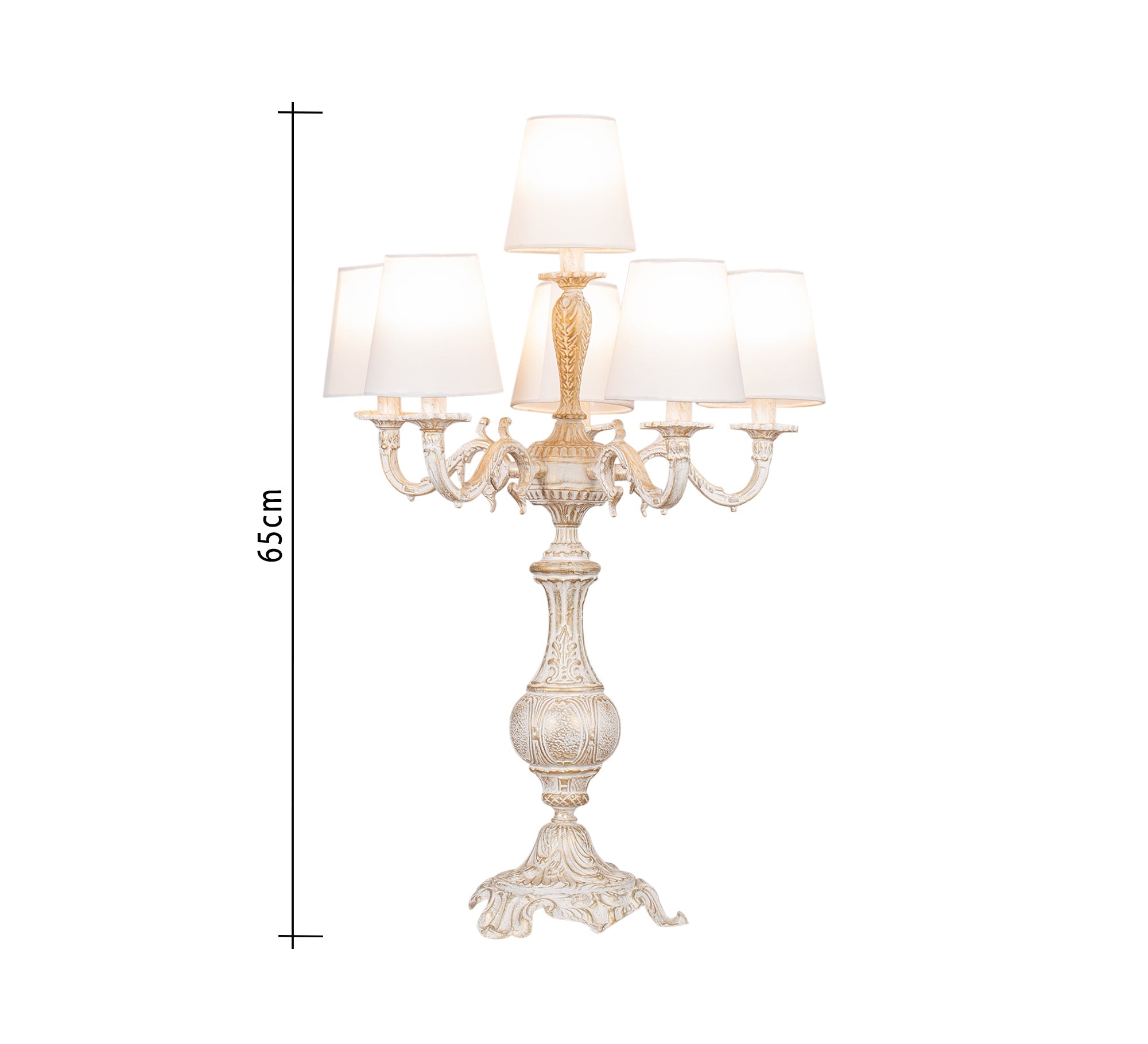 Classic elegant five - arm table chandelier - Vitrine Furniture - Lighting