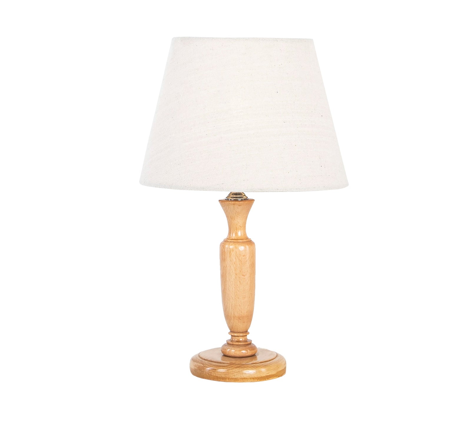 Classic lampshade with wooden base - Vitrine Furniture - Lighting