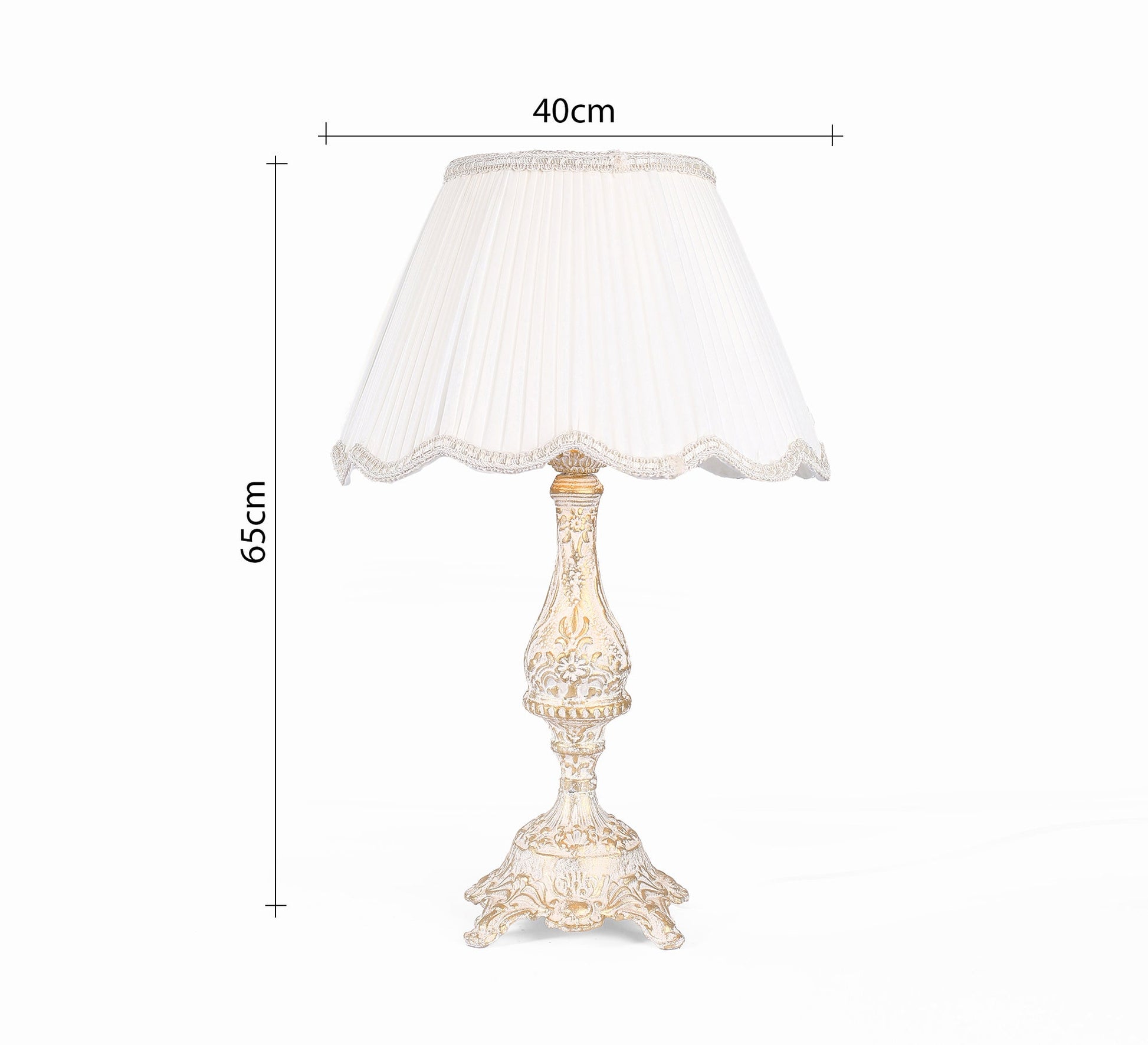 Classic table lamp with elegant decor - Vitrine Furniture - Lighting