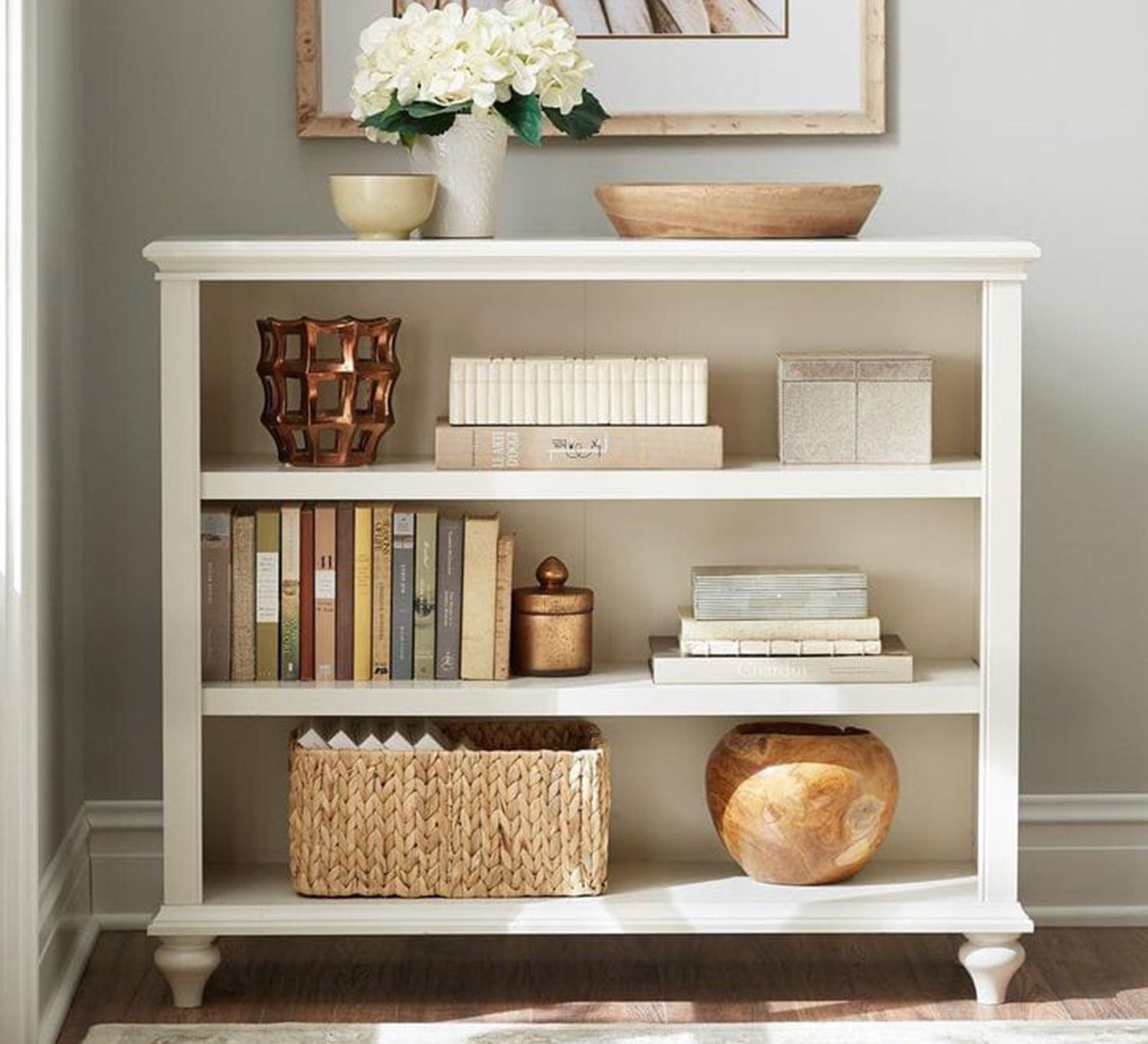 Classic white bookcase - Vitrine Furniture - Furniture
