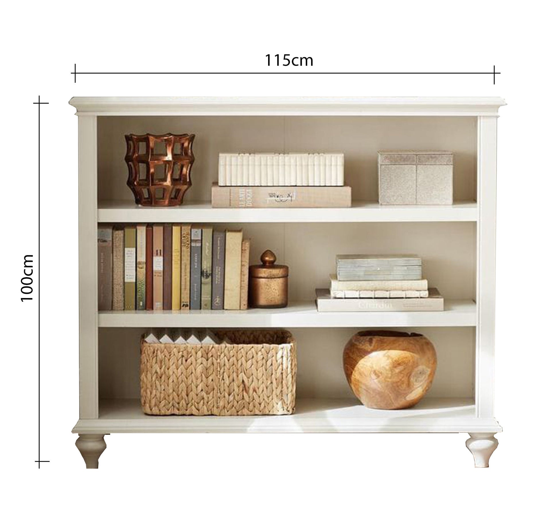 Classic white bookcase - Vitrine Furniture - Furniture