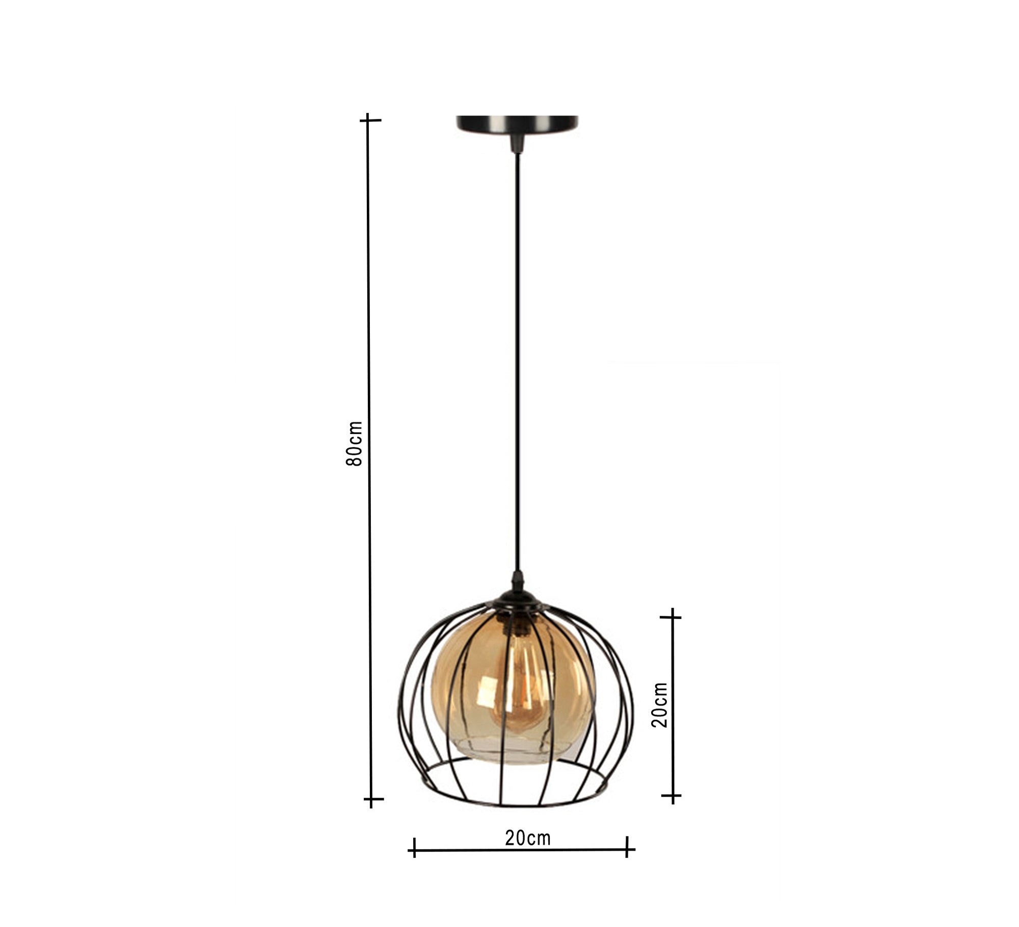 Clear glass cover pendant - Vitrine Furniture - Lighting