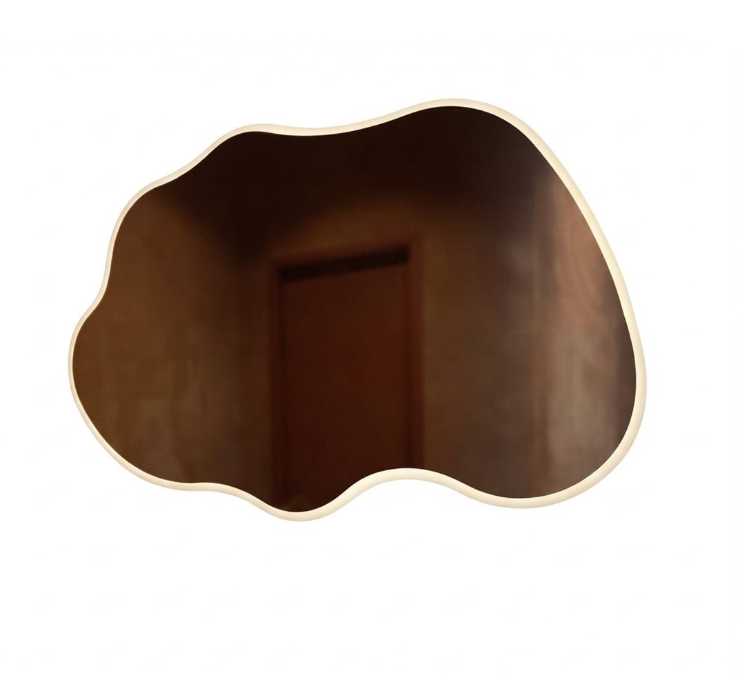 Cloud Mirror with Warm Light for Two Sinks - Vitrine Furniture - Mirrors