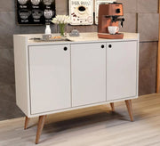 Coffee corner with slanted wooden legs - Vitrine Furniture - Furniture