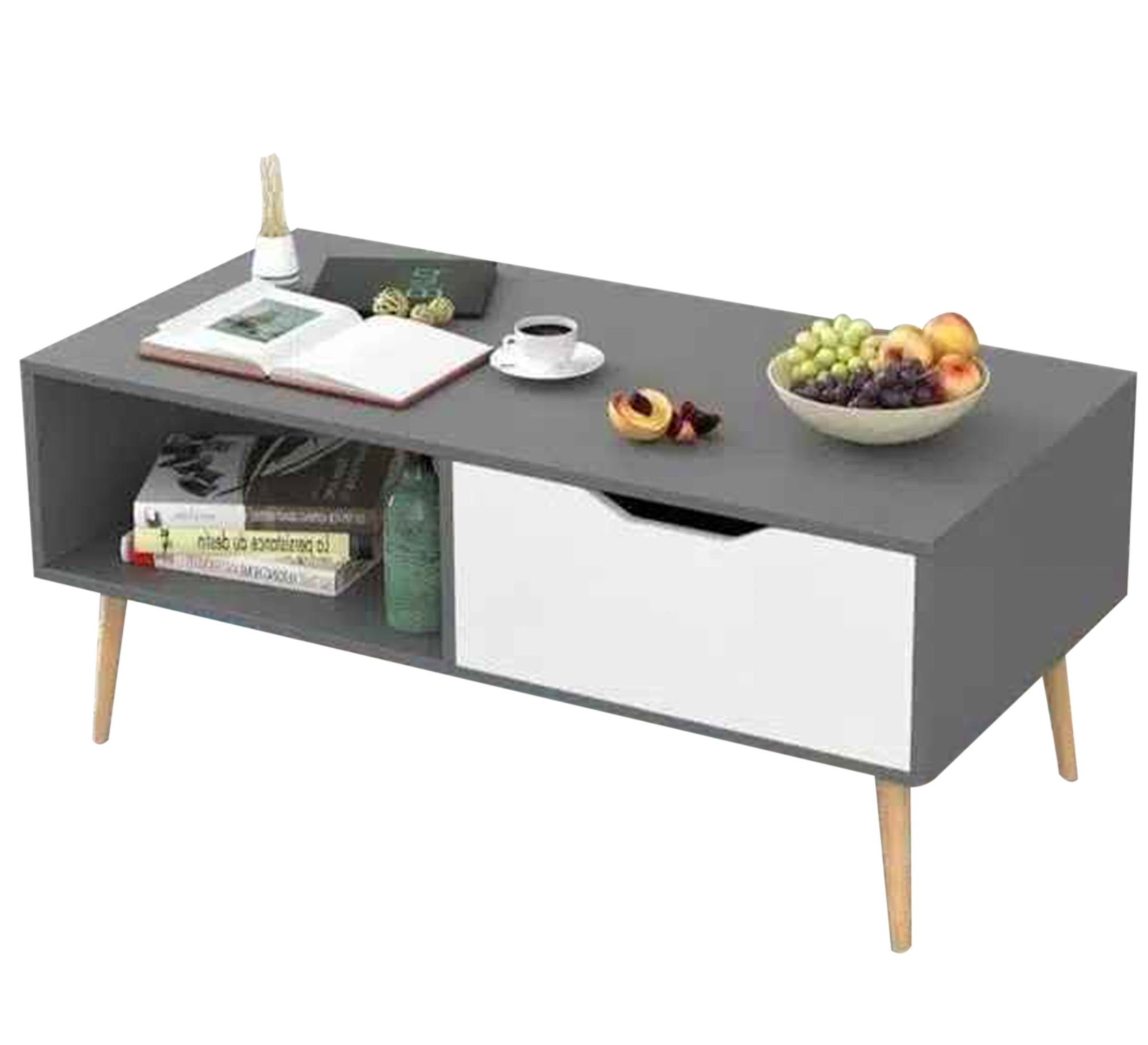 Coffee table in grey and white - Vitrine Furniture - Furniture