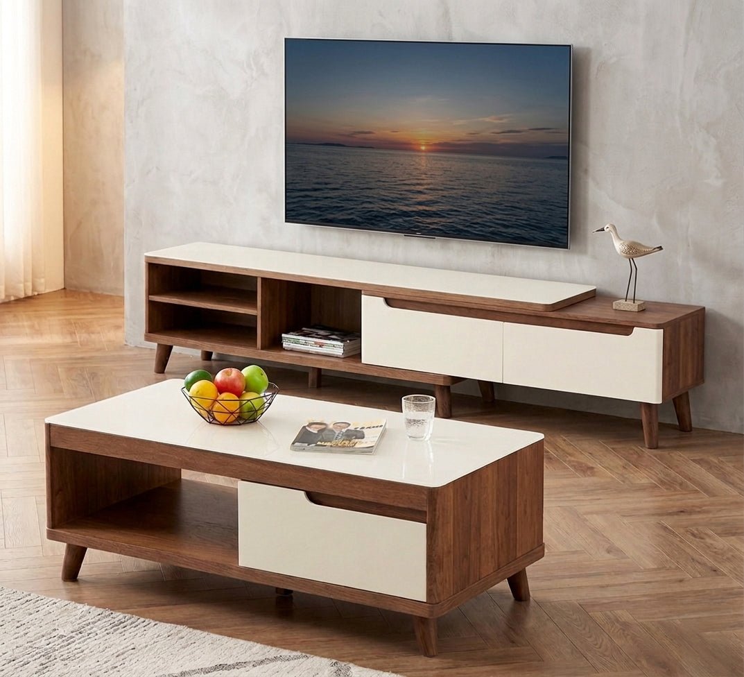 Coffee Table & TV Unit - Stylish & Functional - Vitrine Furniture - TV Table & Cabinet