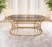 Coffee table with a perforated conical base - Vitrine Furniture - Furniture