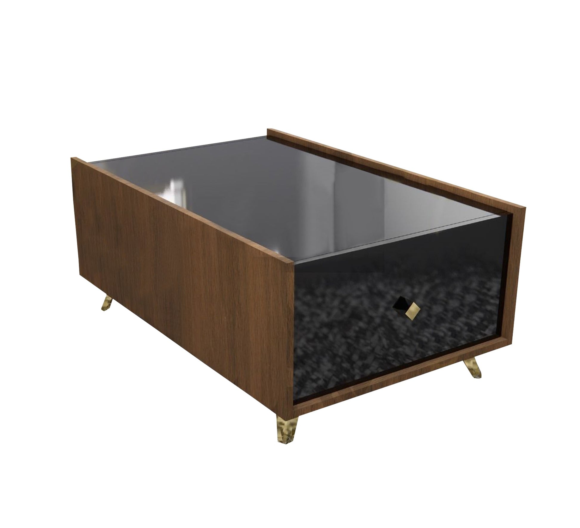 Coffee table with a smooth glass top - Vitrine Furniture - Furniture