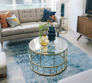 Coffee table with a transparent glass top - Vitrine Furniture - Furniture