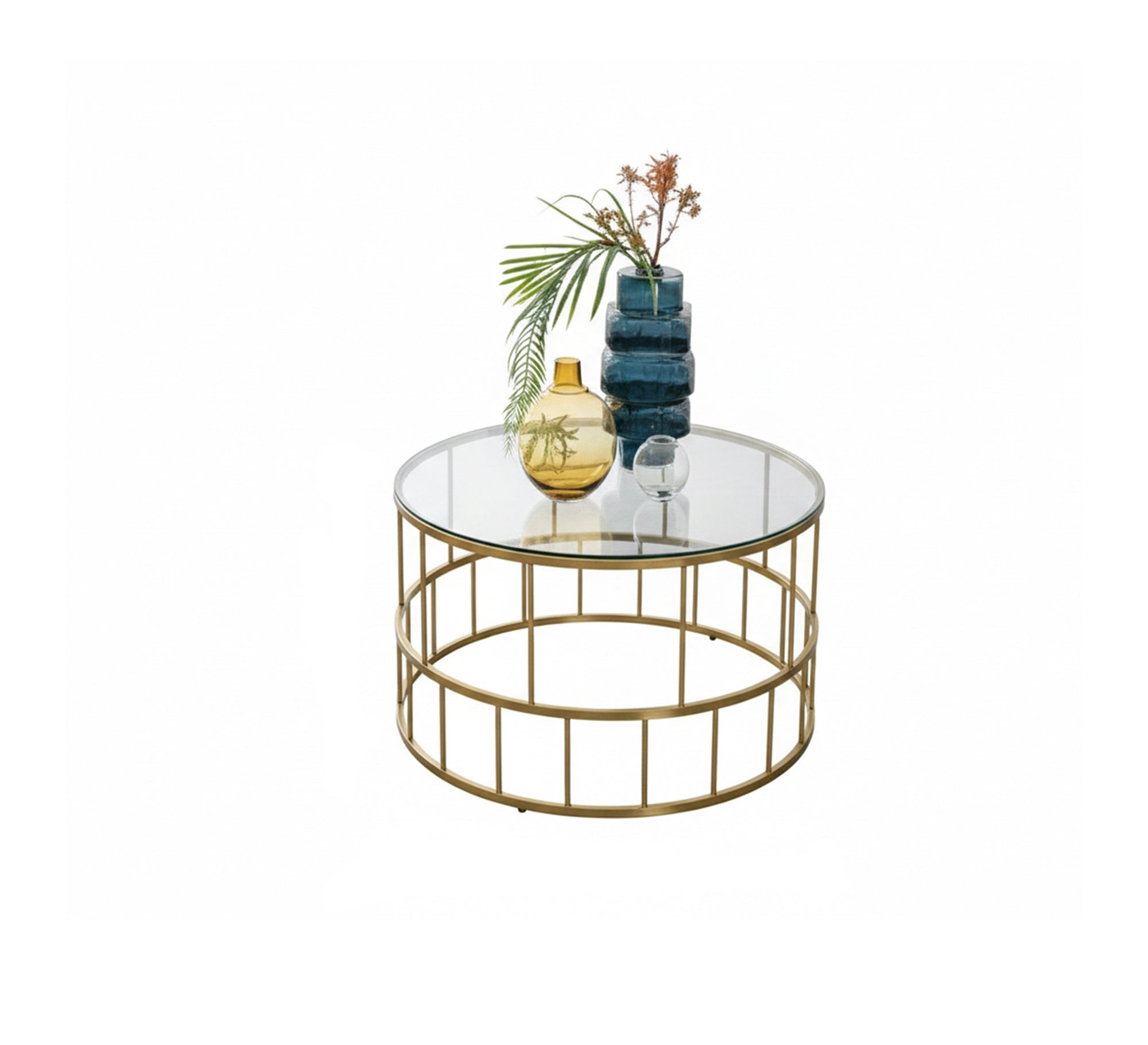 Coffee table with a transparent glass top - Vitrine Furniture - Furniture