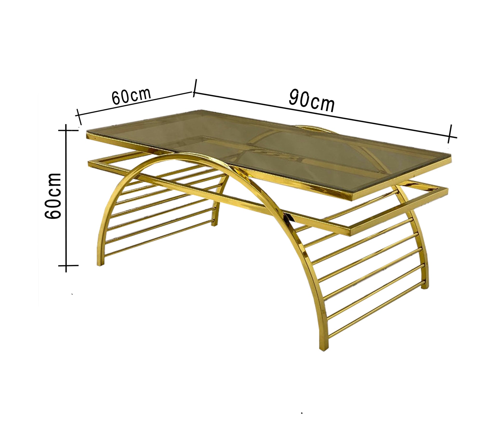 Coffee table with an inverted semicircular base - Vitrine Furniture - Furniture