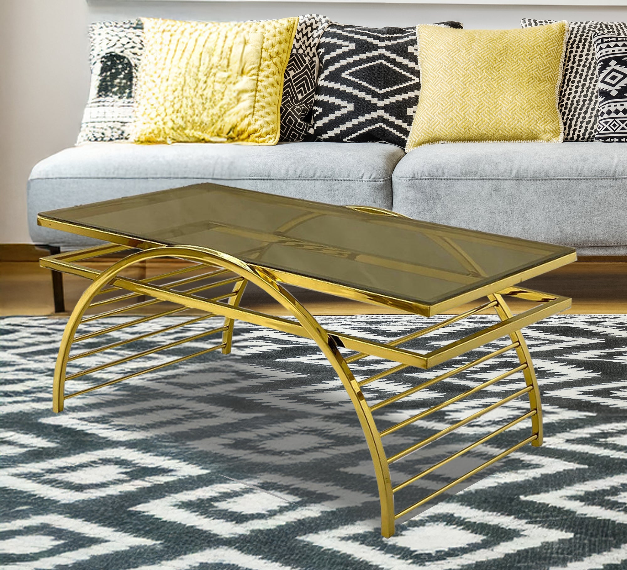 Coffee table with an inverted semicircular base - Vitrine Furniture - Furniture