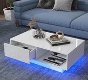 Coffee table with LED lighting and storage - Vitrine Furniture - Furniture