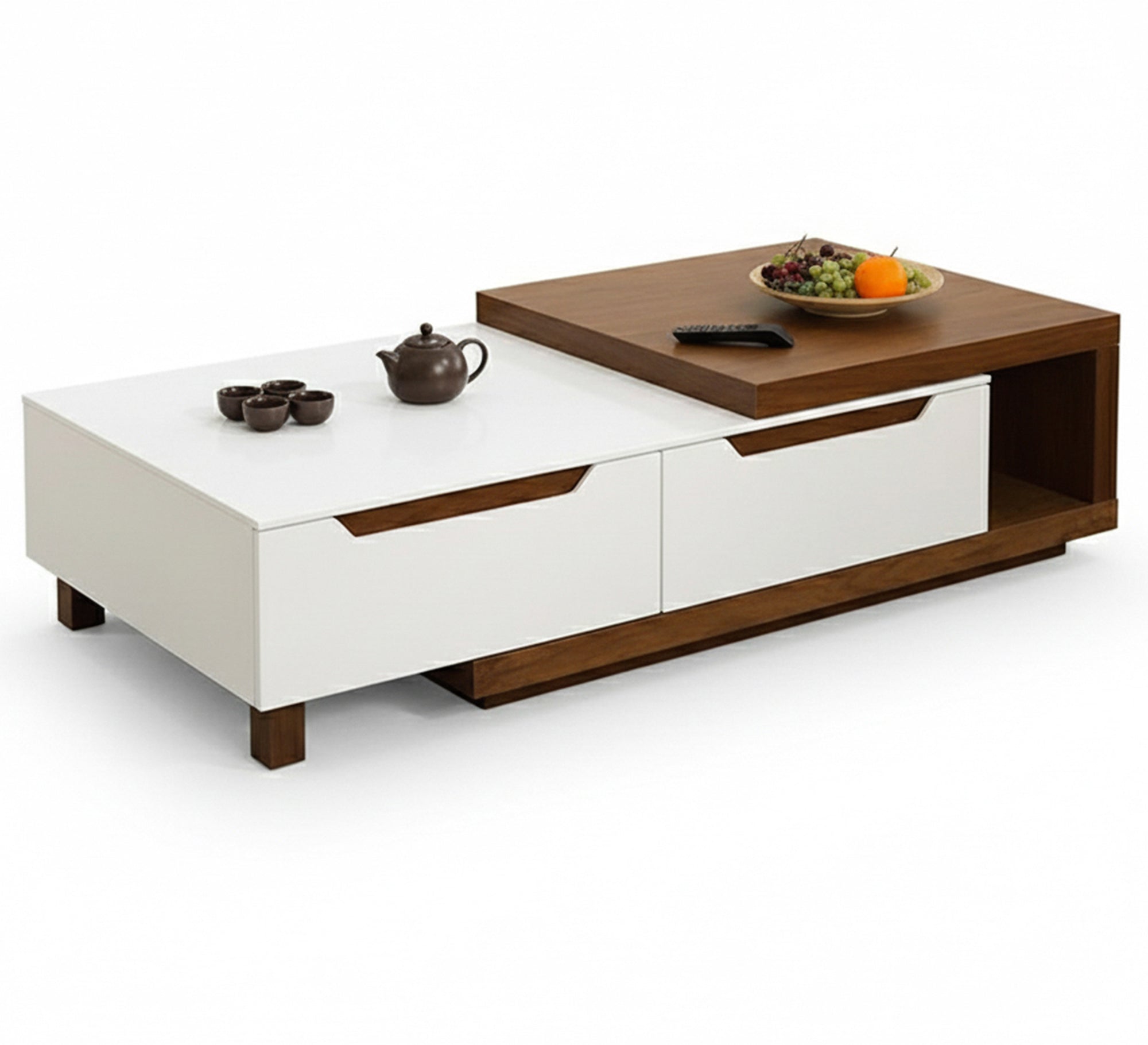 Coffee table with two front and two back drawers - Vitrine Furniture - Coffee Tables