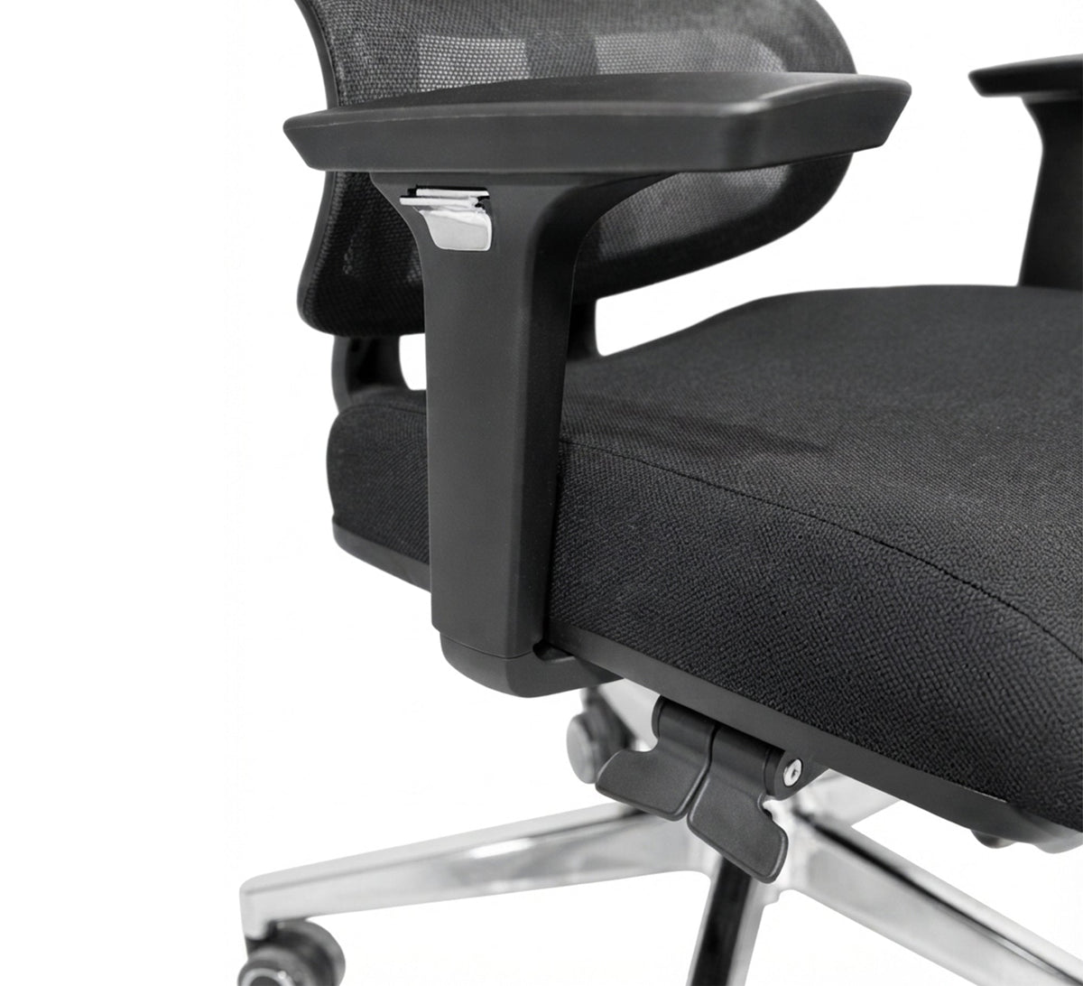 Comfortable and High Office Chair with Burgundy Mesh Back - Vitrine Furniture - Office Chairs