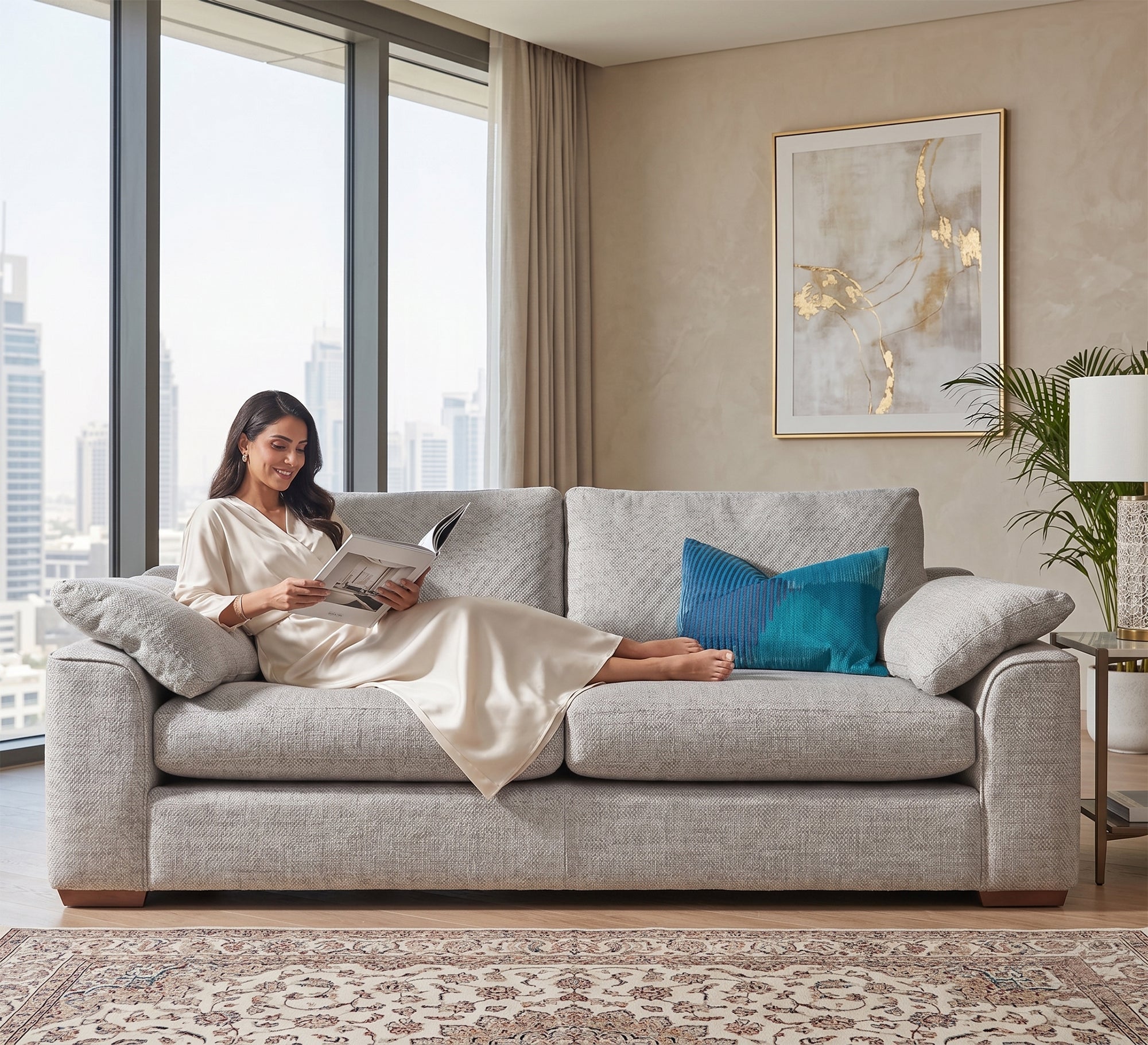 Comfortable grey sofa - Vitrine Furniture - Sofas