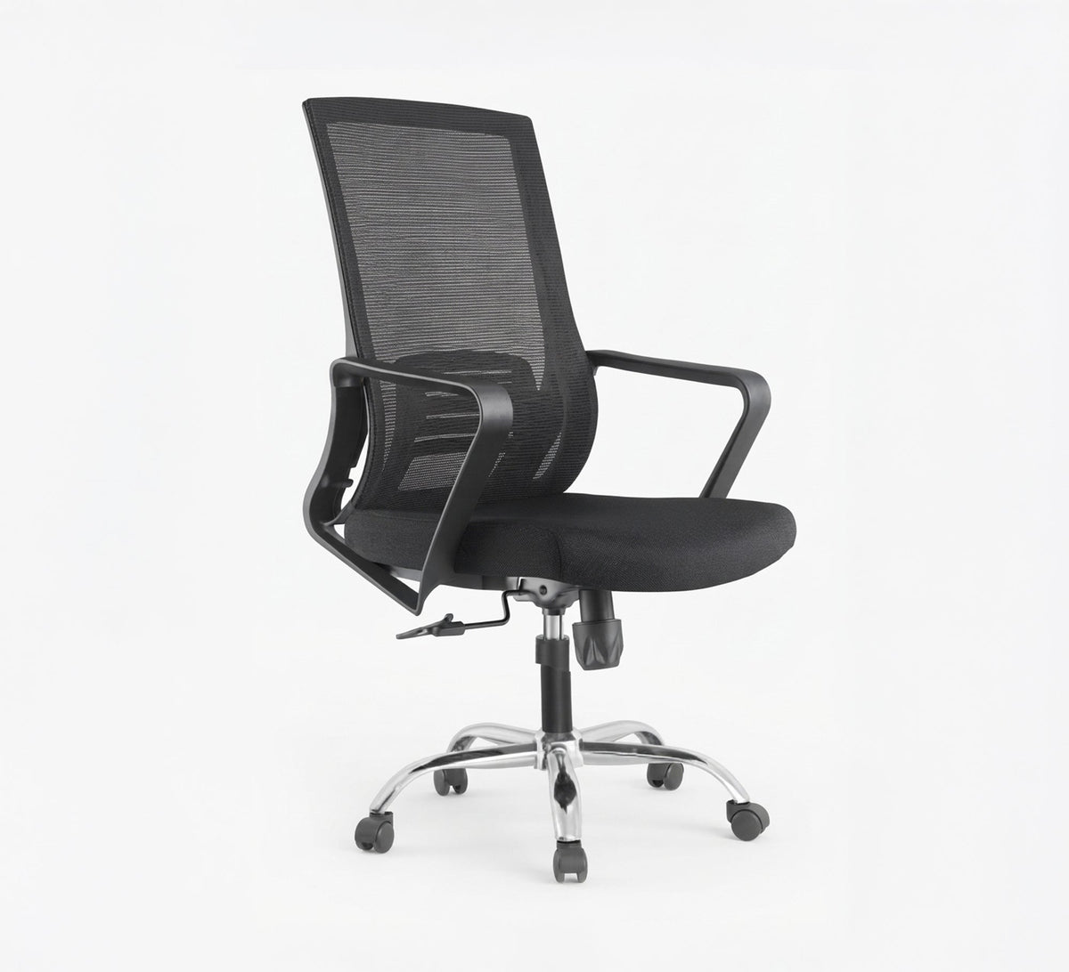 Comfortable mesh office chair with a nickel base - Vitrine Furniture - Office Chairs