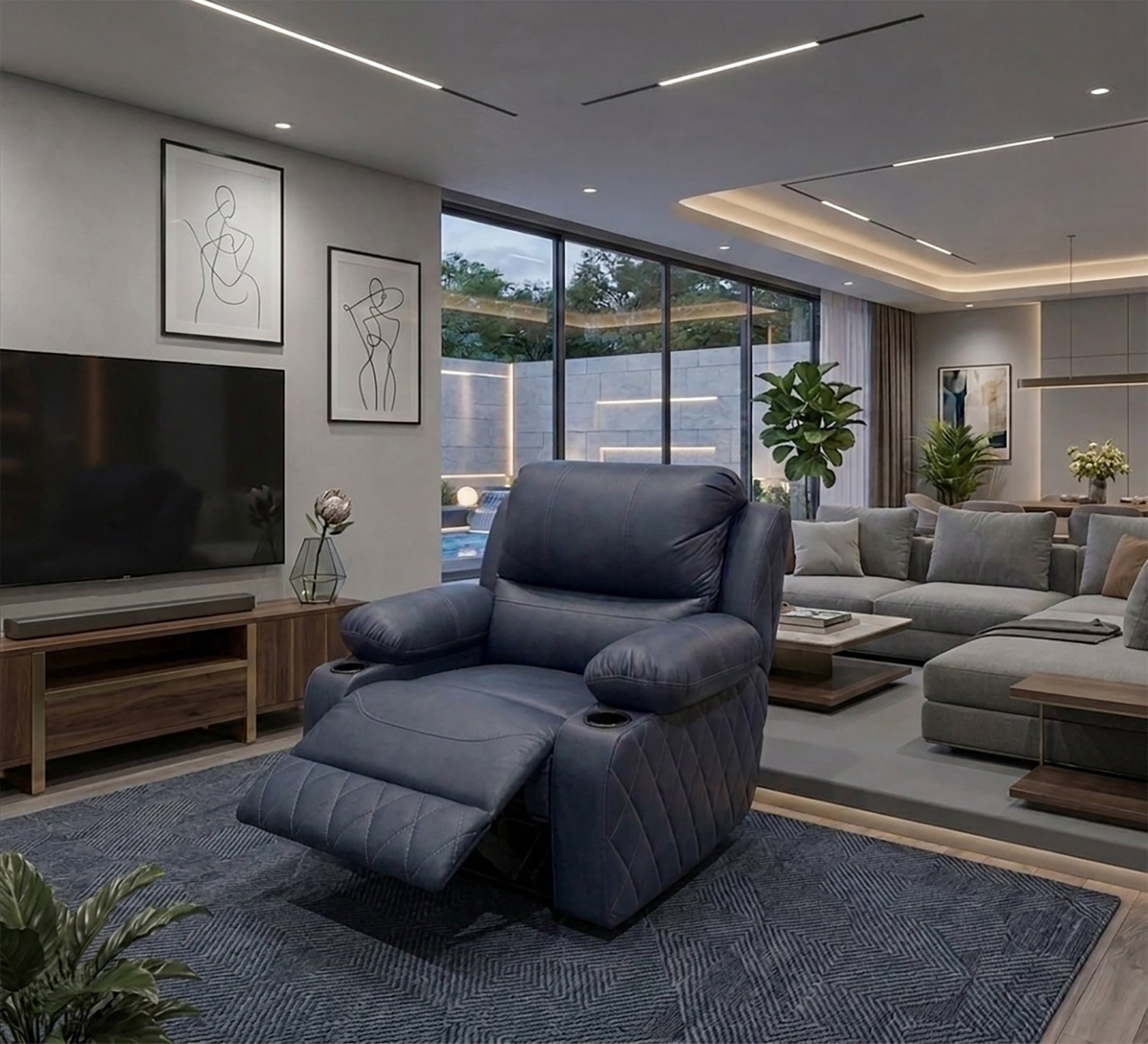 Comfortable, Modern, and Practical Lazy Boy chair - Vitrine Furniture - Lazyboy Chair
