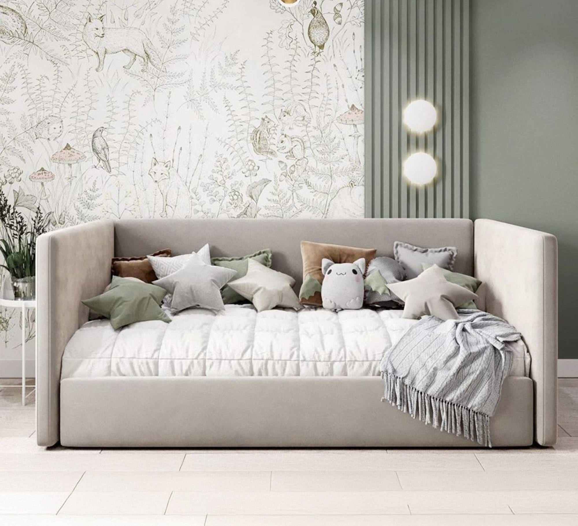 Comfortable modern sofa bed with a natural feel - Vitrine Furniture - Furniture