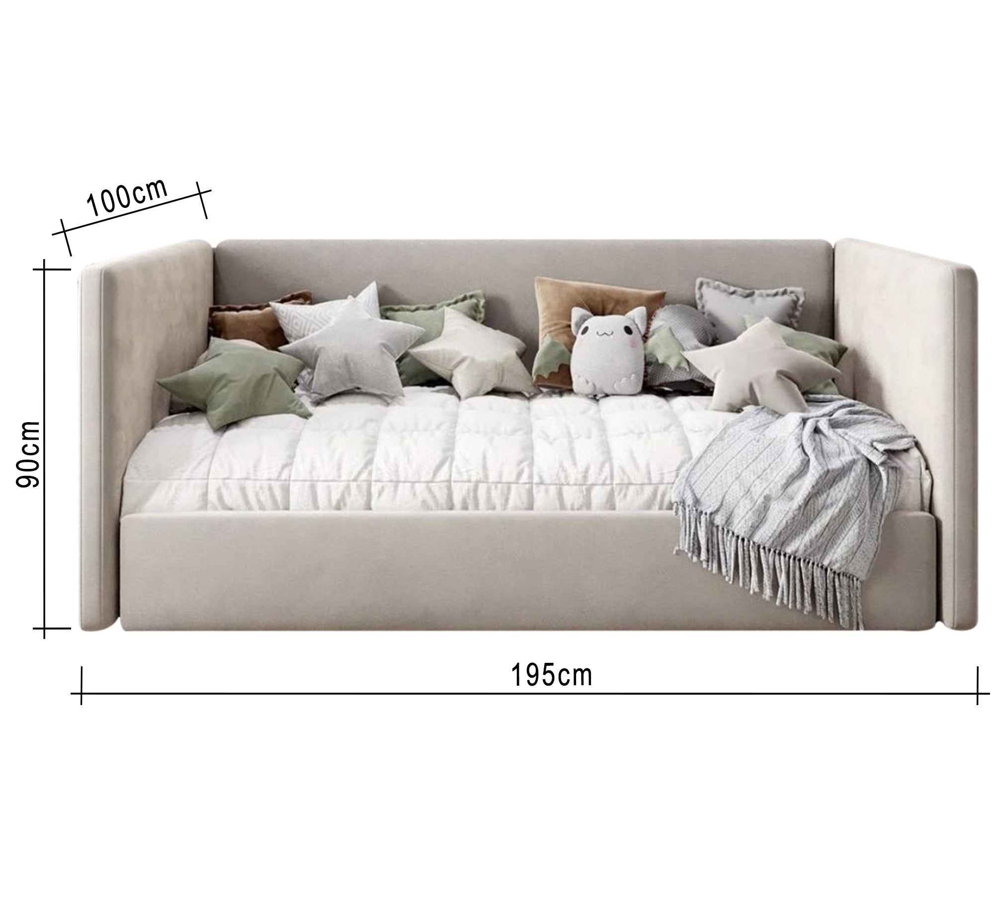 Comfortable modern sofa bed with a natural feel - Vitrine Furniture - Furniture