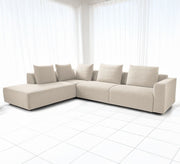 Comfortable, modern, spacious, modular beige corner sofa - Vitrine Furniture - Furniture