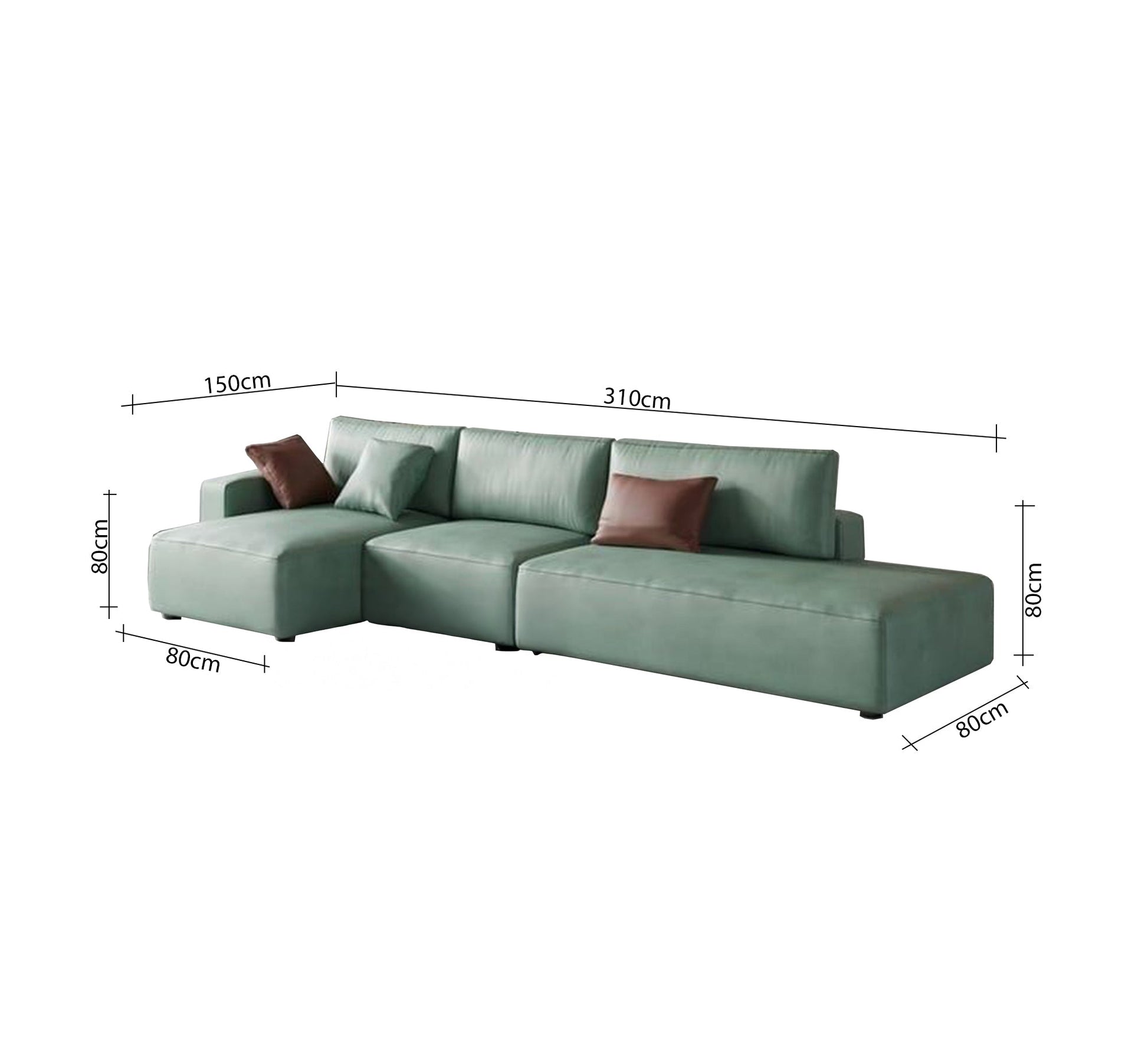 Comfortable, modern, stylish, modular green corner sofa - Vitrine Furniture - Furniture