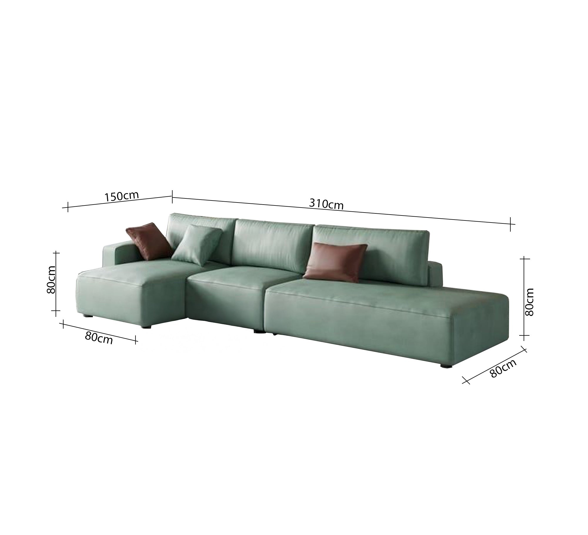 Comfortable, modern, stylish, modular green corner sofa - Vitrine Furniture - Furniture