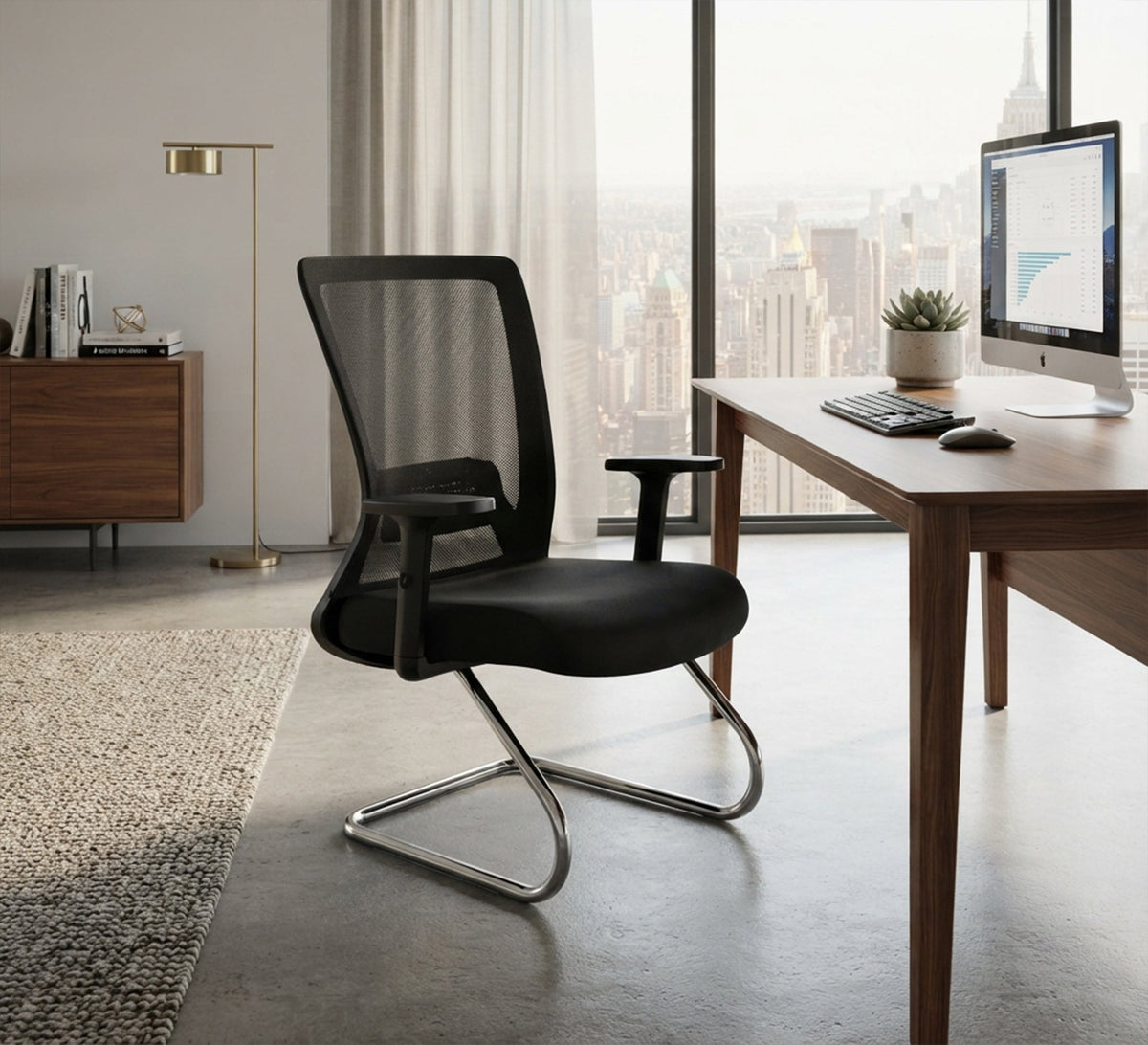 Comfortable office chair with a mesh back - Vitrine Furniture - Office Chairs