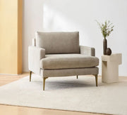 Comfortable, stylish, modern armchair with slim legs - Vitrine Furniture - Furniture