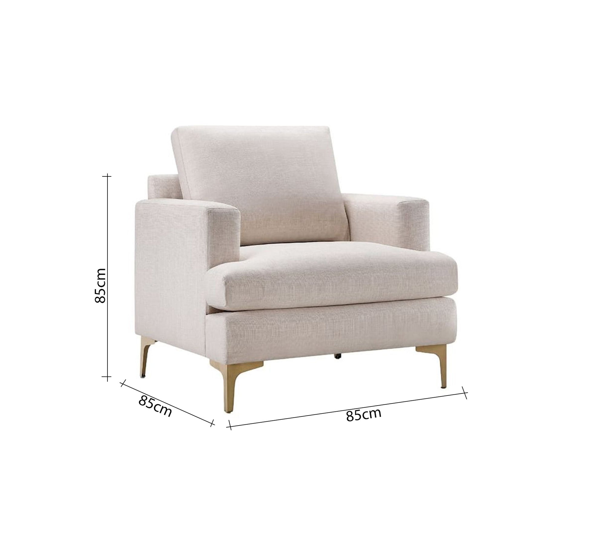 Comfortable, stylish, modern armchair with slim legs - Vitrine Furniture - Furniture