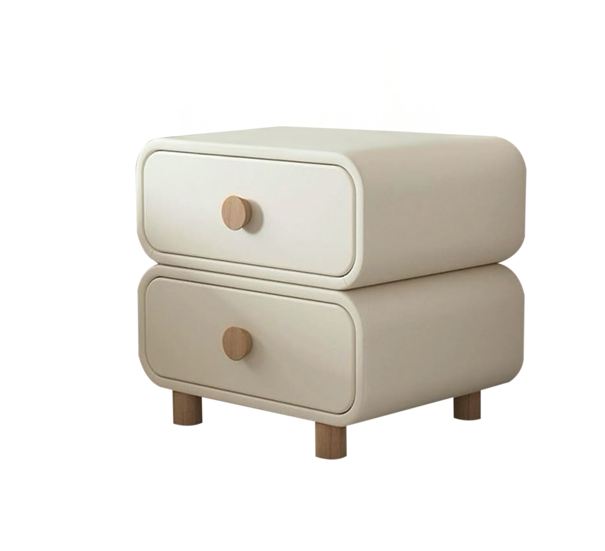 Comforter with a modern touch and circular drawers - Vitrine Furniture - Furniture