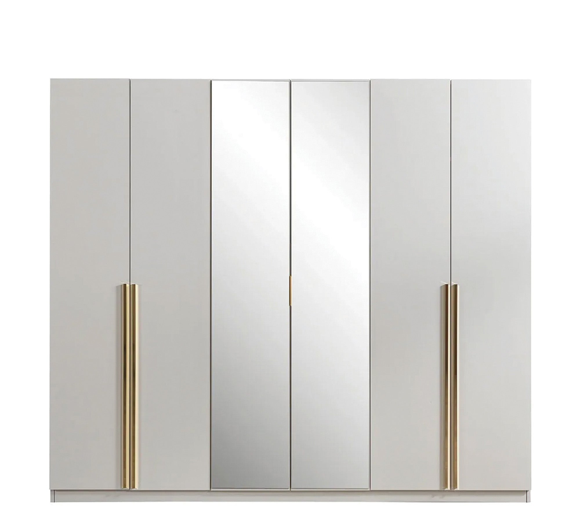 Complete bedroom in pearly white - Vitrine Furniture - Bed Sets